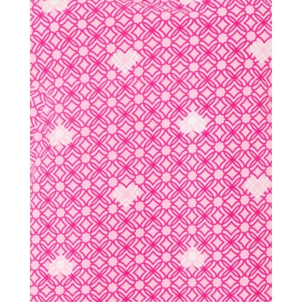Lilly Pulitzer UPF 50+ Skipper Popover Passion Fruit Pink Fluttering Hearts, M - Picture 5 of 11